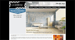 Desktop Screenshot of lacustomtile.com